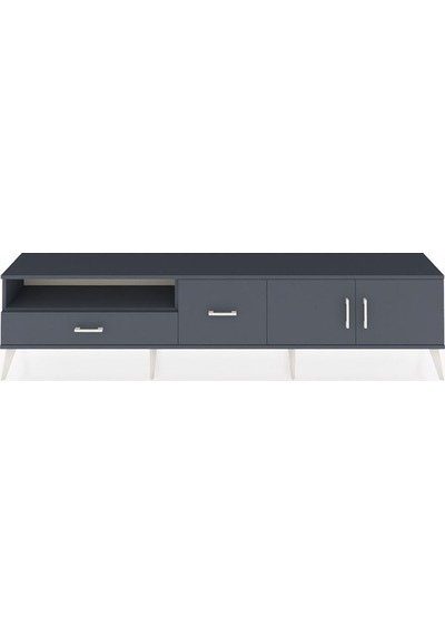 Arges Tv Ünitesi 2 Raflı 2 Çekmeceli 2 Kapaklı 220x30x51 Antrasit-antrasit Antrasıt/antrasıt - Antrasıt Arges Tv Ünitesi 2 Raflı 2 Çekmeceli 2 Kapaklı 220x30x51 Antrasit-antrasit Antrasıt/antrasıt - Antrasıt