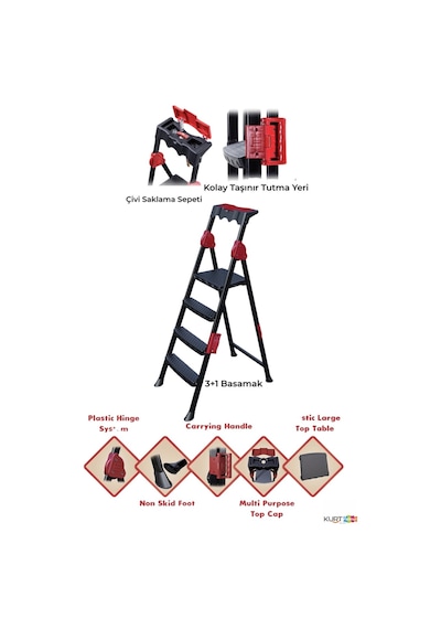 Strong Merdiven 3+1 Basamaklı Merdiven Royaleks-strong31