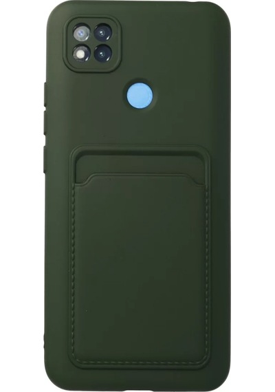 Newface Xiaomi Redmi 9c Kılıf Kelvin Kartvizitli Silikon - Koyu Yeşil