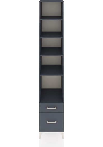 Hyperion Dolap 5 Raflı 2 Çekmeceli 44x44x243 Antrasit-antrasit Antrasit