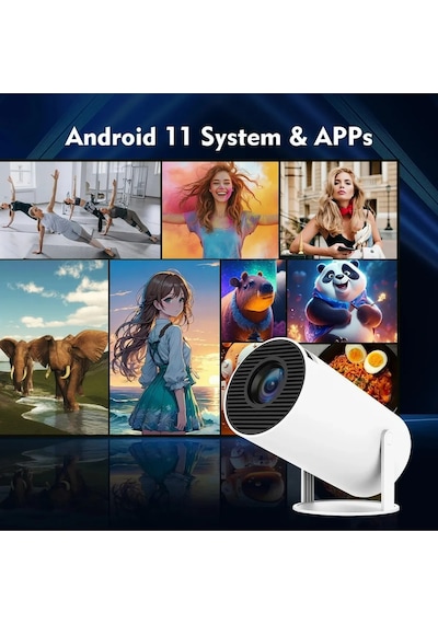 Azeq Hy300 Pro Projeksiyon Makinesi Led Projeksiyon Taşınabilir Projeksiyon En İyi Projeksiyon Cihazı