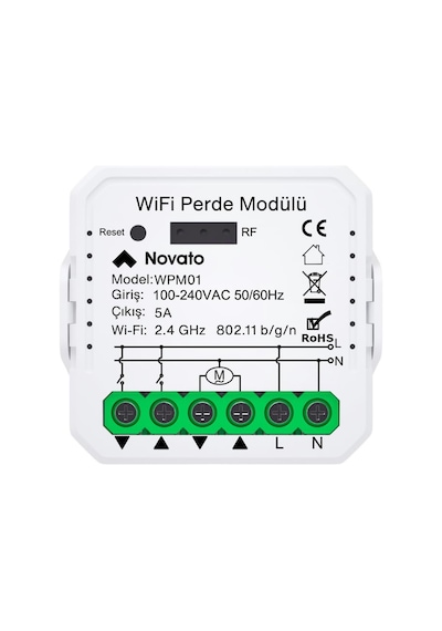 Tuya Mini Wifi Akıllı Perde Panjur Kontrol Rölesi Tuya, Smart Life, Google Home, Amazon Alexa, Home Assistant Destek Diğer