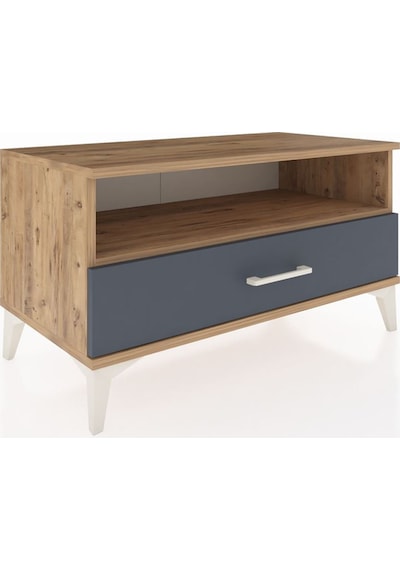Hyperion Şifonyer Tek Raflı Tek Çekmeceli 88x44x48 Çam-antrasit Çam