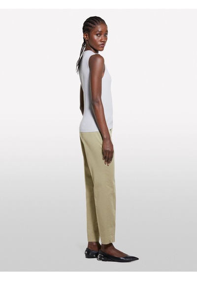 Sisley Viskoz Karışımlı Kolsuz Slim Fit Triko Bluz Kadın Gri Bluz - 325p17q3m105s