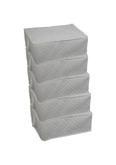 Adarya Home Büyük Boy Yorgan Hurcu 5 Adet 100 x 50 x 50 Beyaz
