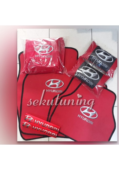 Hyundai,Halı Pasps,Kılıf,Deri Yastık,Kemer Ped,Ayna Ipi -Siyah