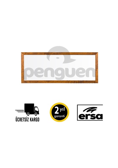 Penguen Ahşap Çerçeve Dekoratif Laminat Yazı Tahtası