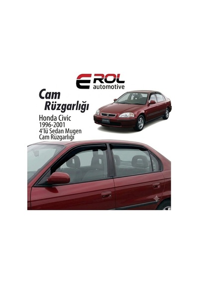 Honda Civic 1996-2001 4'lü Sedan Mugen Cam Rüzgarlığı