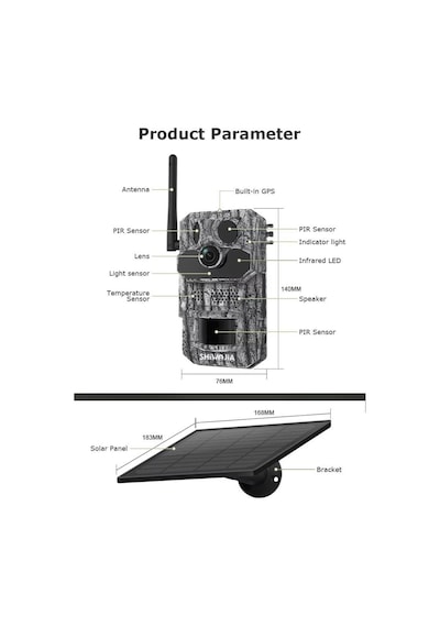 Avenir Av-s443h 3mp 4g Solar Fotokapan Kamera Avenir Av-s443h 3mp 4g Solar Fotokapan Kamera