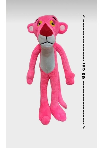 Pembe Panter 65 Cm Sevimli Ve Konforlu Uyku Yastığı Ve Sarılma Arkadaşı Dekoratif Oyuncak