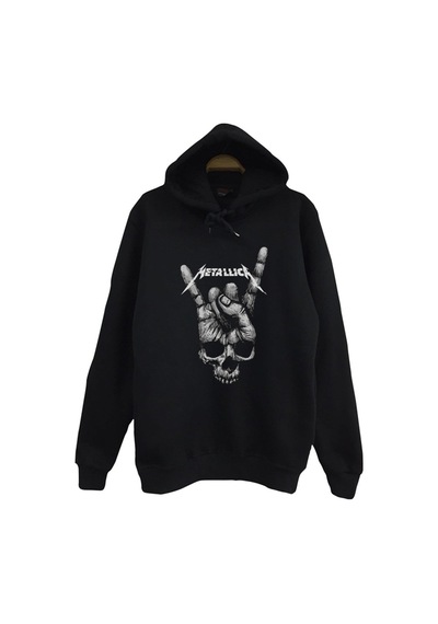 Metallica Baskılı Kapüşonlu Sweatshirt