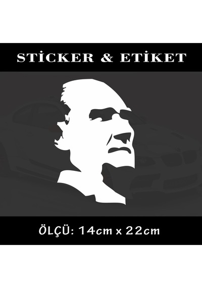 ata oto sticker ön arka cam yazısı - tuning modifiye etiket