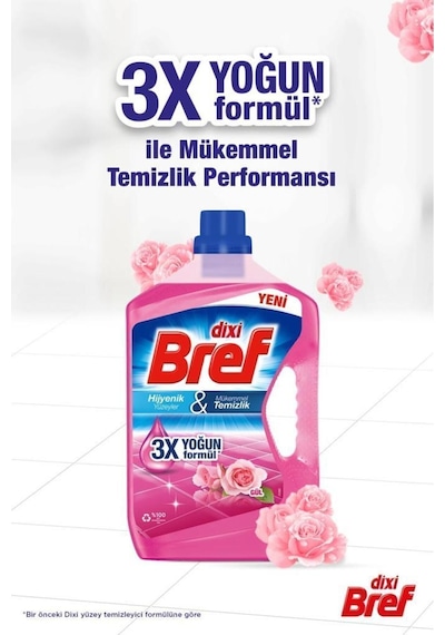 Bref Yüzey Temizleyici Gül 3x 2.5l 3'lü Set set-hnkdtj-5278-6231