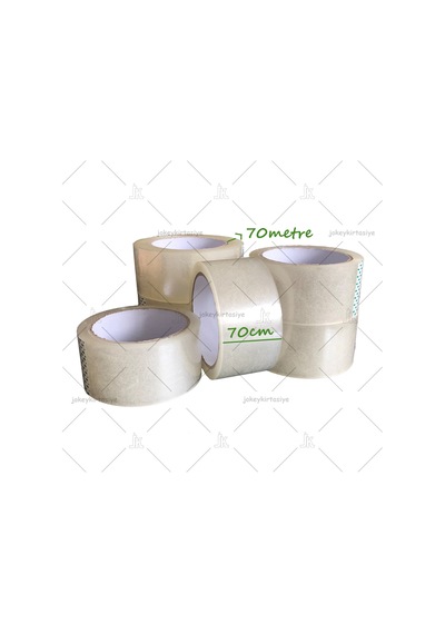 ŞEFFAF Koli Bandı En:70cm Metraj:70metre (6.adet)