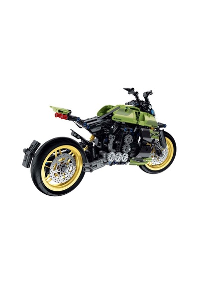 İm. Master Yeşil Motosiklet Yapı Seti 572 Parça Fonksiyonel Amortisörlü Teknik Model