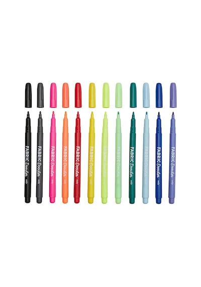 Ooly Fabric Doodlers 12 Li Kumaş Boya Kalemi 130-102 Diğer