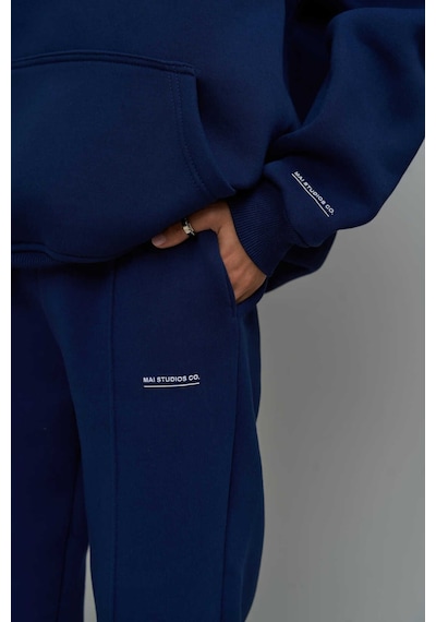 Mai Collection Mai Studios Co. Minimal Baskı Lacivert Eşofman Takım Lacıvert