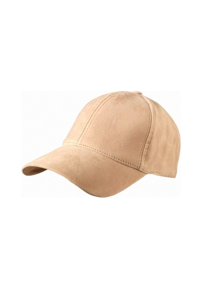 Unisex Vegan Süet Şapka Bej