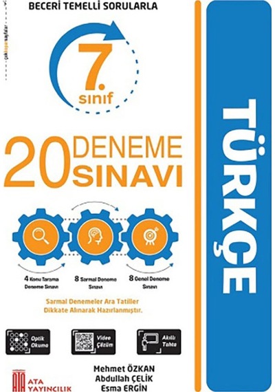 Ata Yayıncılık 7. Sınıf 20 Deneme Sınavı Türkçe