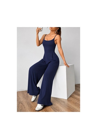 Butik İstanbul Kadın Omuzdan Askılı Sırtı Açık Bol Kesim Janjan Krep Tulum Lacivert Butik İstanbul Kadın Omuzdan Askılı Sırtı Açık Bol Kesim Janjan Krep Tulum Lacivert