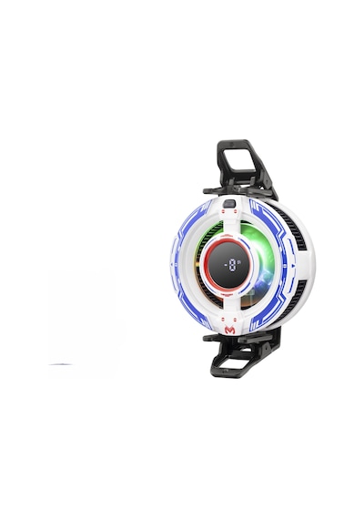 Manyetik Klipsli Telefon Soğutucu Fan Rgb Isı Göstergeli Beyaz Cx16