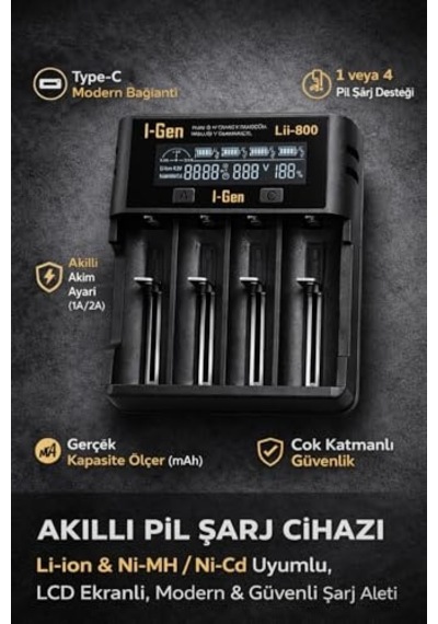18650 Pil Şarj Cihazı
