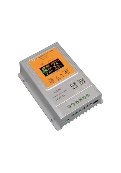 Powermaster Pm-pt30a 12v-24v 30 Amper Mppt 4 Usb Li Dijital Alüminyum Kasa Solar Şarj Regülatörü