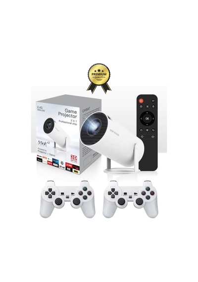 Taşınabilir Sinema Projektörü Ev Sineması Bluetooth Android Apple Uyumlu iOS Akıllı Projeksiyon Gamepad Oyunlupro-134082