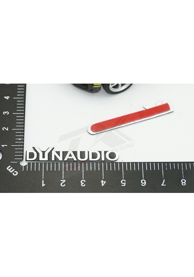 Dynaudio Logo Hoparlör Krom Metal 3M Logo Amblem 2 Li Set N11.4294