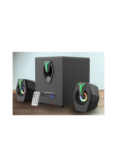2+1 Ses Sistemi Fm Radyo Bluetooth Sd Kart Usb Girişli Hoparlör Uzaktan Kumandalı