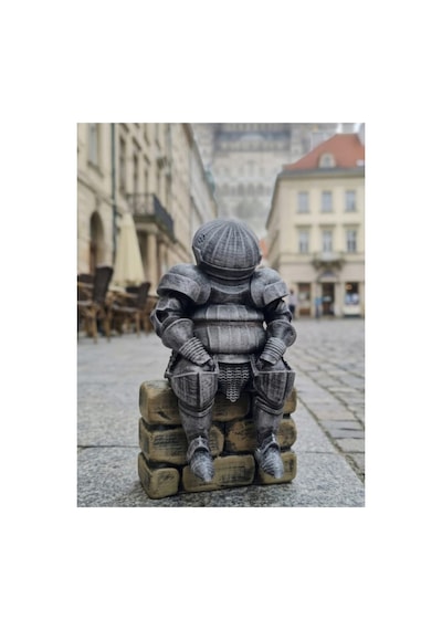 Eselya3d Dark Souls "catarina'lı Siegmeyer" Onion Knight Oturan Figür-onion Knight Heykel-fanart