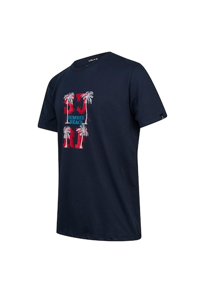 2as Alex Baskılı Erkek Sıfır Yaka T-shirt 047 Lacivert