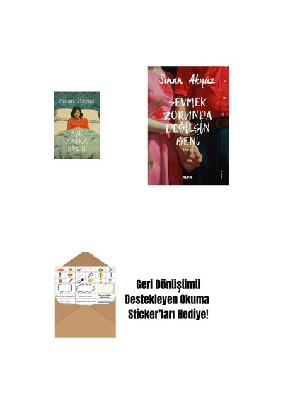 Aşk Başka Evde + Sevmek Zorunda Değilsin Beni + Okuma Sticker'ları