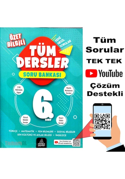 6.Sınıf Tüm Dersler Özet Bilgi Soru Bankası - 4Element Yayınları 6.Sınıf Tüm Dersler Özet Bilgi Soru Bankası - 4Element Yayınları