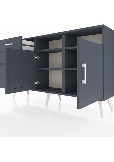 Arges Konsol 4 Raflı 3 Çekmeceli 2 Kapaklı 132x30x83 Antrasit-antrasit/antrasit Antrasit/antrasit Arges Konsol 4 Raflı 3 Çekmeceli 2 Kapaklı 132x30x83 Antrasit-antrasit/antrasit Antrasit/antrasit