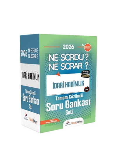 Dizgi Kitap 2026 Hukuk Atölyesi İdari Hakimlik Ne Sordu Ne Sorar Tamamı Çözümlü Soru Bankası Seti