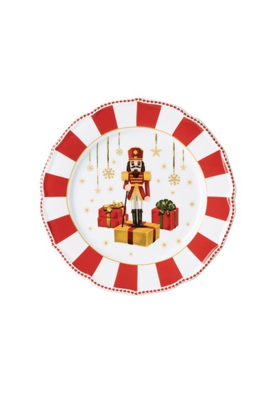 Hutschenreuther Noel Koleksiyonu Christmas Love Kırmızı Tabak Düz 22 Cm