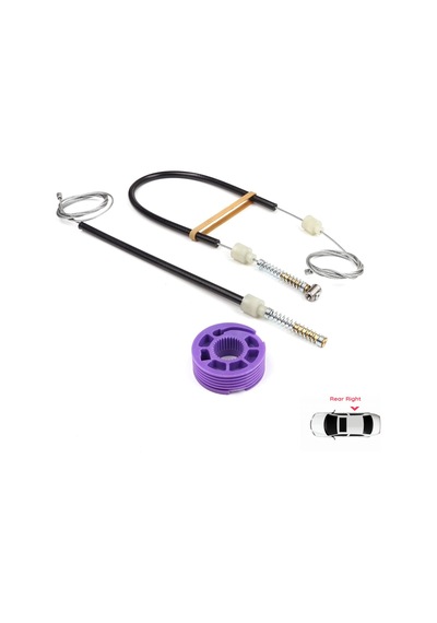 Arka Sağ Cam Kriko Set Vw Phaeton 3d Mk1 2002-2016 Kısa Şase İçin Standart