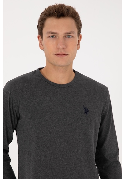 U.s. Polo Assn. Erkek Antrasit Melanj Pijama Takım 50318602-vr081 Antrasit Melanj