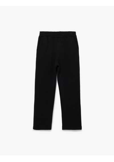 Koton Straight Fit Cep Detaylı Şardonlu Beli Lastikli Kışlık Eşofman Altı Siyah 7wam40002mk Koton Straight Fit Cep Detaylı Şardonlu Beli Lastikli Kışlık Eşofman Altı Siyah 7wam40002mk