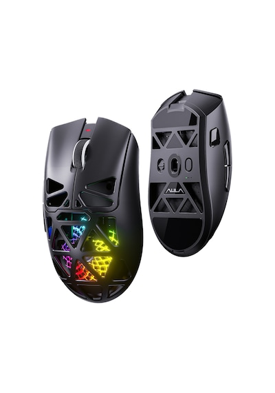 Aula Sc620 Paw3311 Sensör 12000 Dpı 1000hz Kablolu Ve Kablosuz Gaming Oyuncu Mouse Siyah Sc620