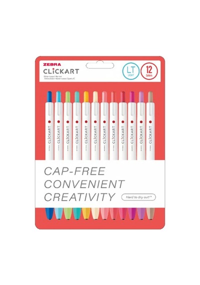 Zebra Clickart Market Pen Lt 12 Lı Set Çok Renkli