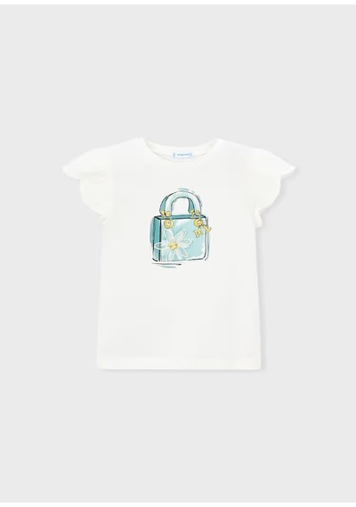 Mayoral Kız Çocuk T-shirt 3002 Krem