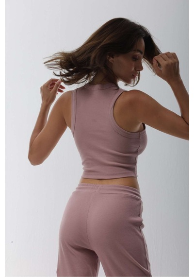 Playsportswear Kaşkorse Pudra Fitilli Bra Pudra