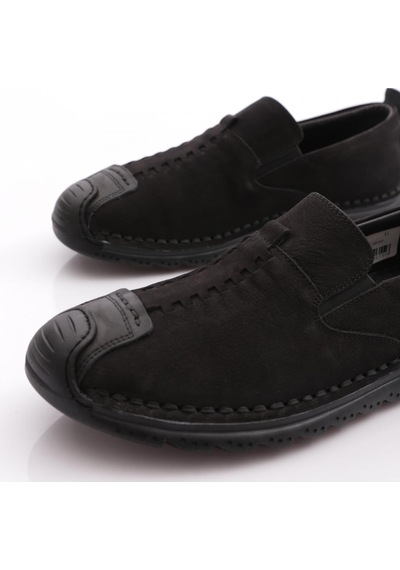 Dgn 9861 Erkek Comfort Ayakkabi Siyah Nubuk Siyah