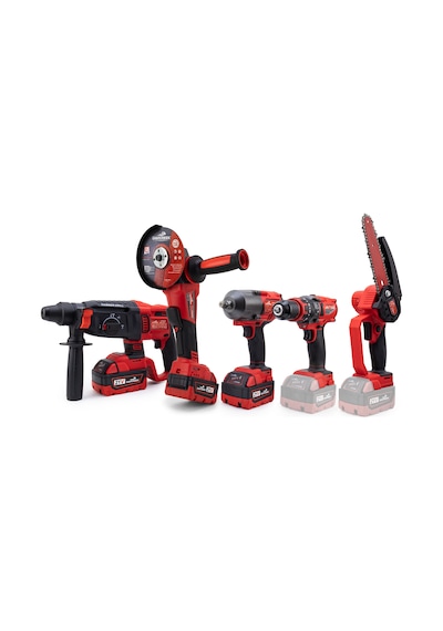 Dawreek BT0207 Beşli Set MW600 Budama Testeresi 10MM Çelik Mandren + Somun Sıkma + Şarjlı Spiral + Şarjlı Hilti