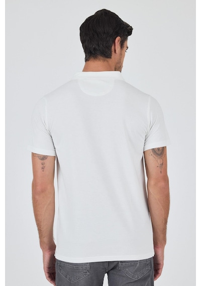 Kısa Kol Baskılı Suprem İtalyan Yaka Cepsiz Slim Fit Tişört 1011250123 Koyu Haki
