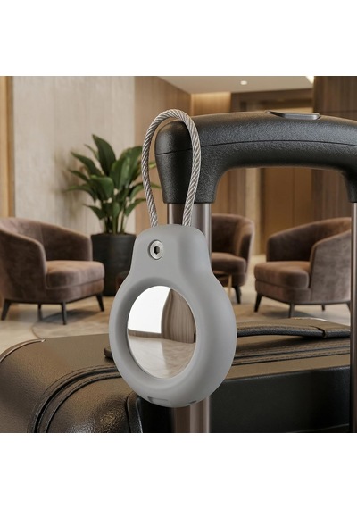 Superlock Serisi Kilitli Kılıf Ve Darbelere Karşı Ultra Güçlü Koruyucu Anahtarlık Gri