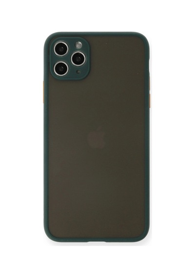 İphone 11 Pro Max Kılıf Montreal Silikon Kapak - Yeşil Çok Renkli