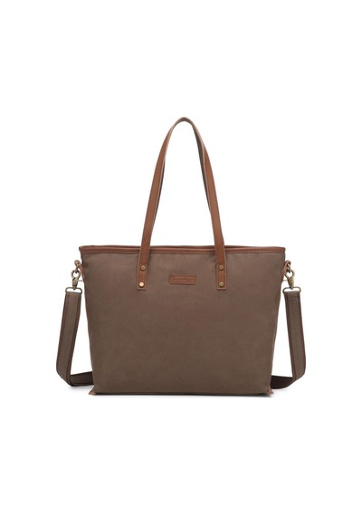Kanvas Kumaş Kadın Omuz Çantası Smart Bags 1330 Kahve 15829451